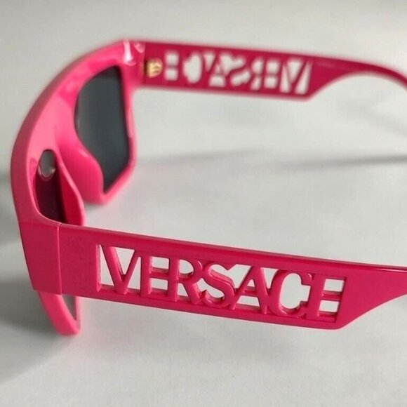 VERSACE VE4430 536787 Fuschia Pink Rectangulat Logo Arm - Picture 4 of 10